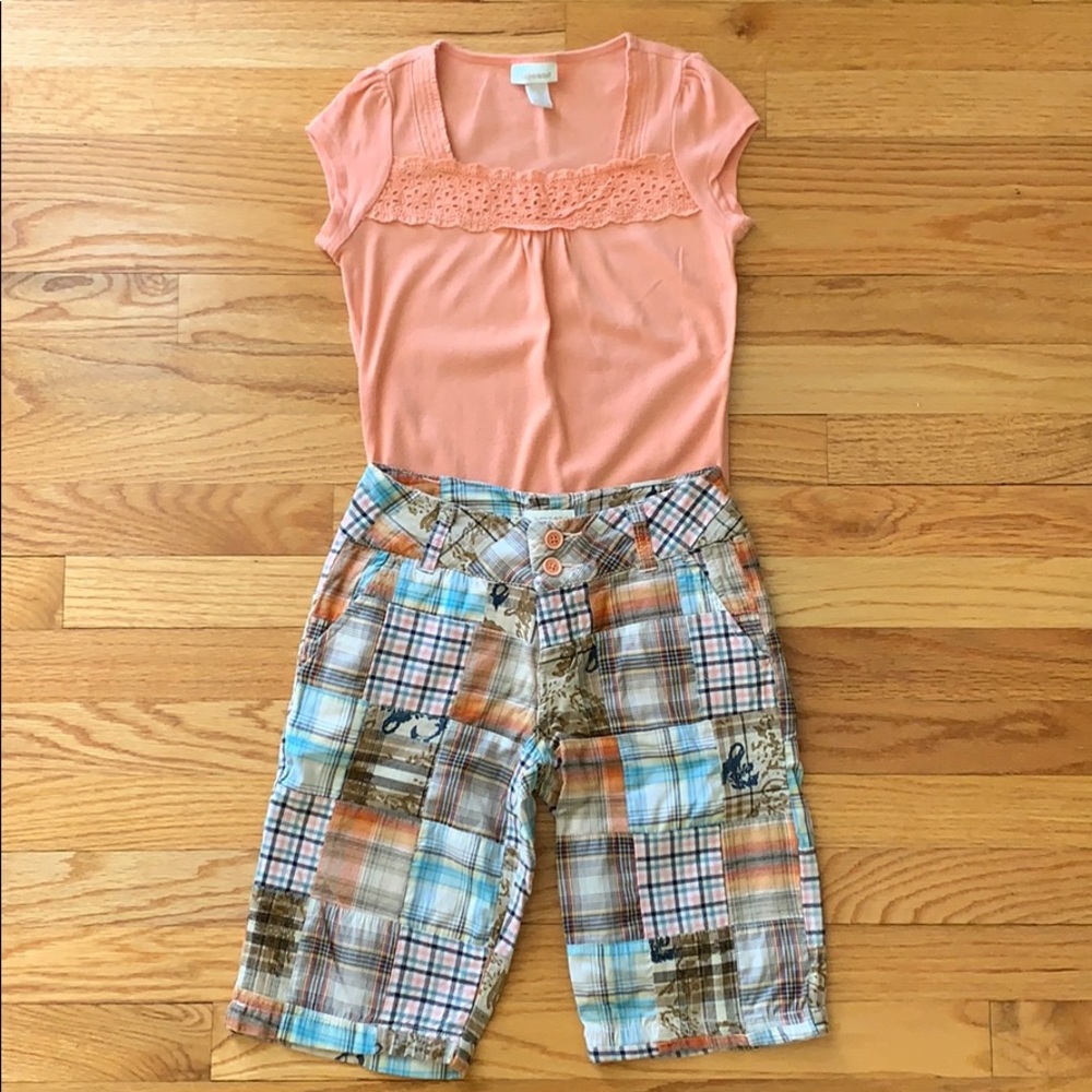 Girls outfit. Limited Too shirt & shorts, size 10
